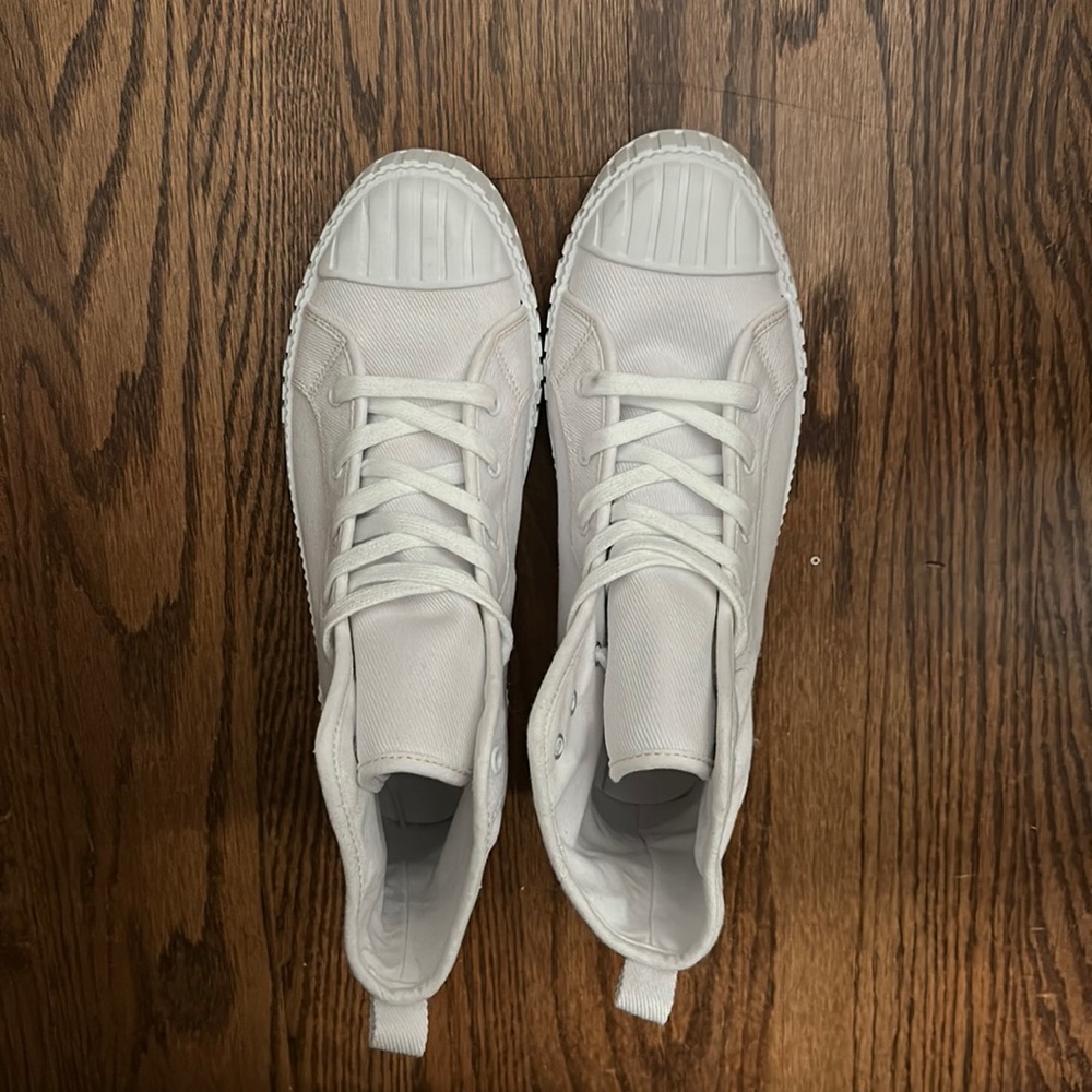 Nasty gal white high top sneakers